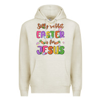 Oatmeal Heather silly rabbit easter is for jesus Premium Hoodie - MaliasSmallBusiness