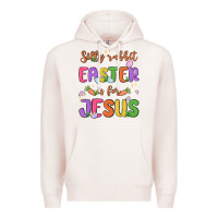 Pale Pink silly rabbit easter is for jesus Premium Hoodie - MaliasSmallBusiness