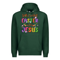 Sports Green silly rabbit easter is for jesus Premium Hoodie - MaliasSmallBusiness