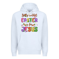 White silly rabbit easter is for jesus Premium Hoodie - MaliasSmallBusiness