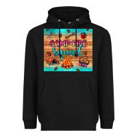 Black camp fire squad Heavyweight Hoodie - JahusDesignShop
