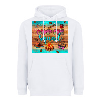 White camp fire squad Heavyweight Hoodie - JahusDesignShop