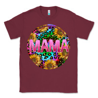 Burgundy tie dye mama Classic Tee - texasbilliewilder