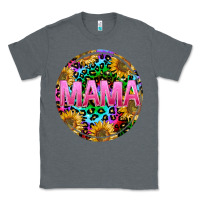 Charcoal Heather tie dye mama Classic Tee - texasbilliewilder
