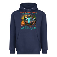 Navy the best days are spent camping Heavyweight Hoodie - JahusDesignShop