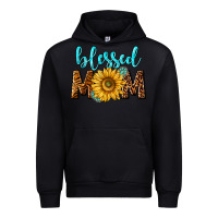 Black blessed mom with sunflower Urban Hoodie - NancyCooperArtShop