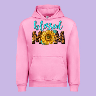 Blessed Mom With Sunflower Urban Hoodie Designed By Nancycooperartshop