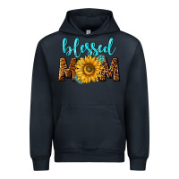 Navy blessed mom with sunflower Urban Hoodie - NancyCooperArtShop