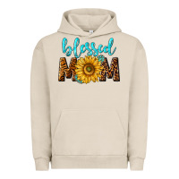 Pigment French Oak blessed mom with sunflower Urban Hoodie - NancyCooperArtShop