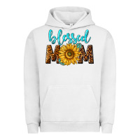 Pigment Lunar Rock blessed mom with sunflower Urban Hoodie - NancyCooperArtShop