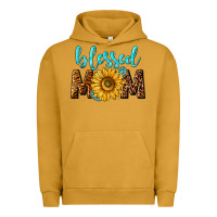 Pigment Peanut Butter blessed mom with sunflower Urban Hoodie - NancyCooperArtShop