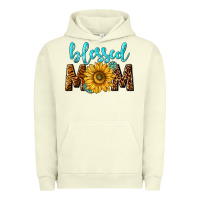 Pigment Pistachio blessed mom with sunflower Urban Hoodie - NancyCooperArtShop