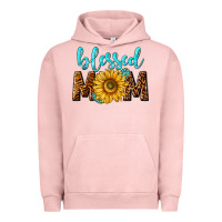 Pigment Salmon blessed mom with sunflower Urban Hoodie - NancyCooperArtShop