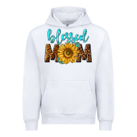 White blessed mom with sunflower Urban Hoodie - NancyCooperArtShop