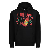 Black will you be my Premium Hoodie - MaliasSmallBusiness