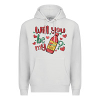 Dove Grey will you be my Premium Hoodie - MaliasSmallBusiness