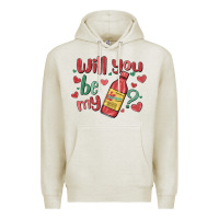 Oatmeal Heather will you be my Premium Hoodie - MaliasSmallBusiness