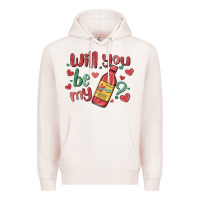 Pale Pink will you be my Premium Hoodie - MaliasSmallBusiness