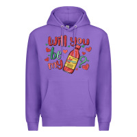 Purple will you be my Premium Hoodie - MaliasSmallBusiness
