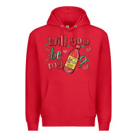 Red will you be my Premium Hoodie - MaliasSmallBusiness