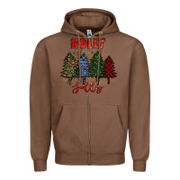 Chestnut holly jolly Christmas trees Zipper Hoodie - RanaPortraitStore