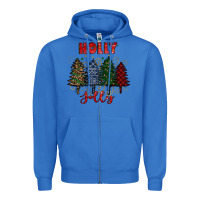 True Royal holly jolly Christmas trees Zipper Hoodie - RanaPortraitStore