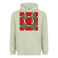 Matcha retro christmas seamless pattern Heavyweight Hoodie - BundleAndBundleShop