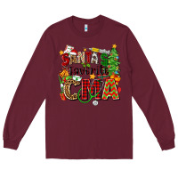 Burgundy santa's favorite cma Long Sleeve Tee - Zillion Design Studio