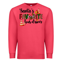 Cardinal santa's favorite bus driver Premium Sweatshirt - AdoDesignShop