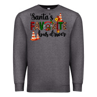 Charcoal Heather santa's favorite bus driver Premium Sweatshirt - AdoDesignShop