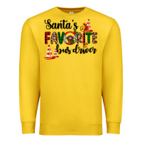 Lemon santa's favorite bus driver Premium Sweatshirt - AdoDesignShop