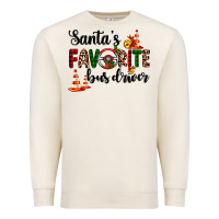 Sandshell santa's favorite bus driver Premium Sweatshirt - AdoDesignShop