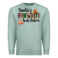 Seafoam santa's favorite bus driver Premium Sweatshirt - AdoDesignShop