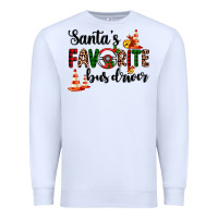 White santa's favorite bus driver Premium Sweatshirt - AdoDesignShop
