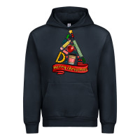 Navy teacher tools christmas tree Urban Hoodie - MaliasSmallBusiness