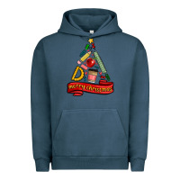 Pigment Midnight Navy teacher tools christmas tree Urban Hoodie - MaliasSmallBusiness
