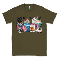 Army Green cat coffee cups Classic Tee - Zillion Design Studio