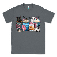 Charcoal Heather cat coffee cups Classic Tee - Zillion Design Studio