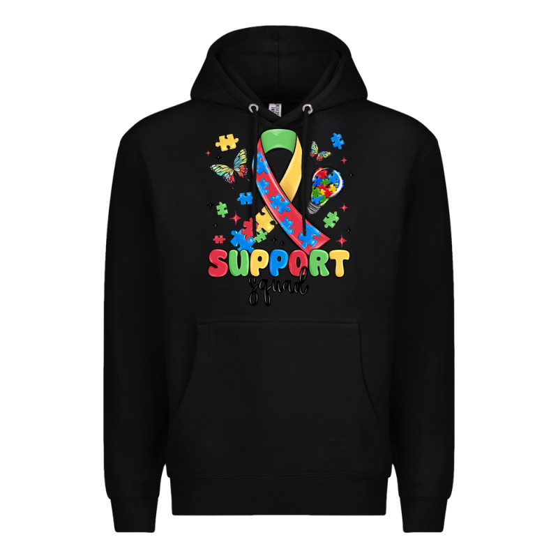 Support Squad Autism Premium Hoodie by MaliasSmallBusiness | Teevron