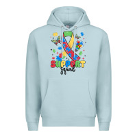 Blue Mist support squad autism Premium Hoodie - MaliasSmallBusiness