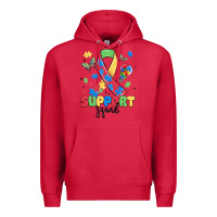 Cardinal support squad autism Premium Hoodie - MaliasSmallBusiness