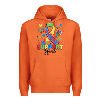 Carrot support squad autism Premium Hoodie - MaliasSmallBusiness
