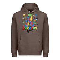 Coffee support squad autism Premium Hoodie - MaliasSmallBusiness