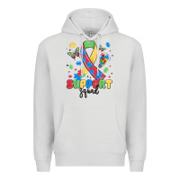 Dove Grey support squad autism Premium Hoodie - MaliasSmallBusiness
