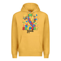 Mustard support squad autism Premium Hoodie - MaliasSmallBusiness