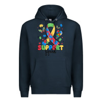 Navy support squad autism Premium Hoodie - MaliasSmallBusiness