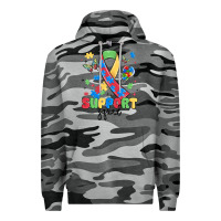 Slate Camo support squad autism Premium Hoodie - MaliasSmallBusiness