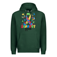 Sports Green support squad autism Premium Hoodie - MaliasSmallBusiness