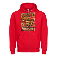 Red Educated motivated elevated melanated Zipper Hoodie - Zillion Design Studio