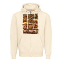 Sandshell Educated motivated elevated melanated Zipper Hoodie - Zillion Design Studio